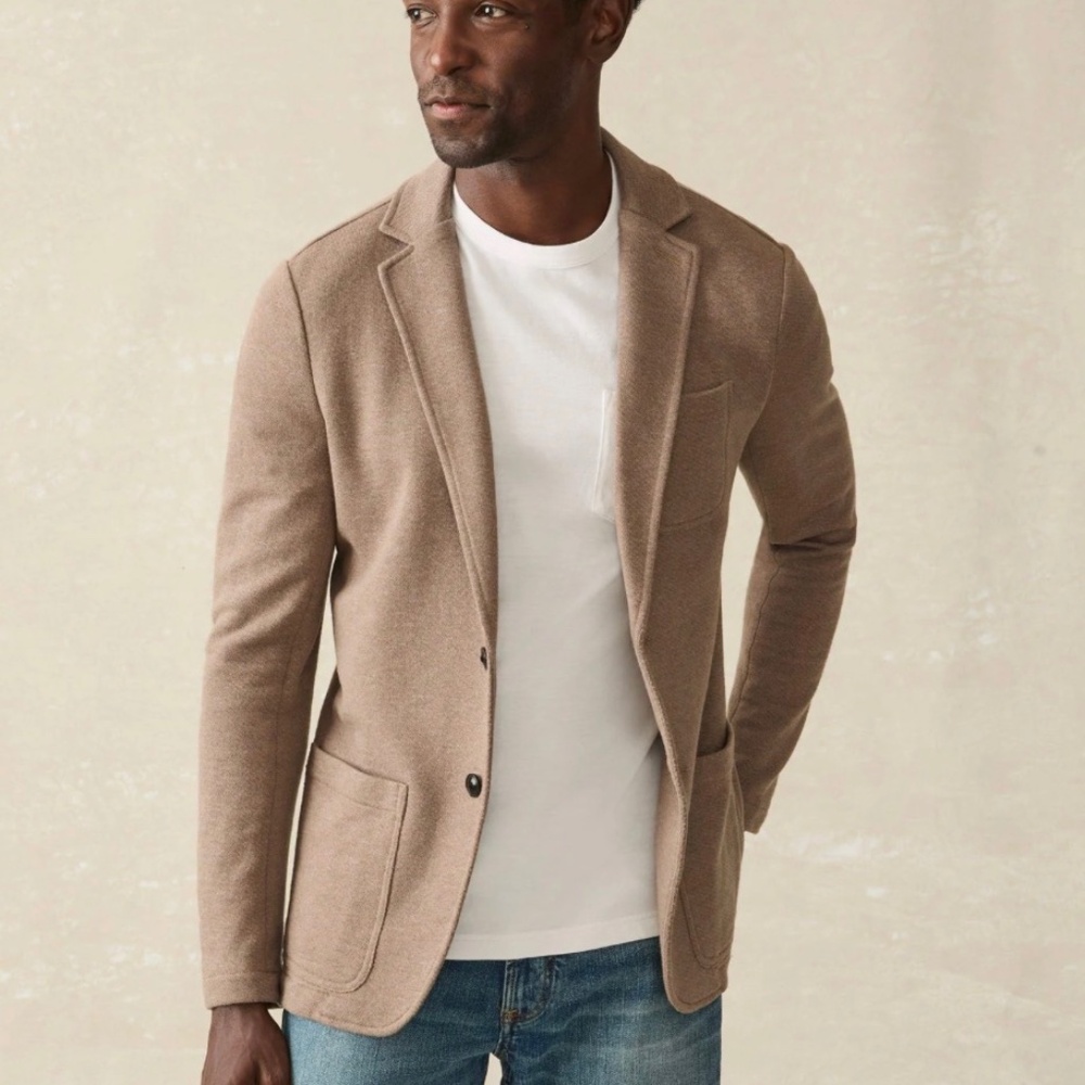 Faherty Inlet Blazer Walnut Melange size Medium